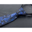 boys' navy blue dotted camouflage woven zipper necktie tie