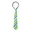 boys' green patterned striped woven zipper necktie tie 