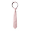 boys' pink copper metallic textured patterned woven zipper necktie tie