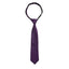 boys' purple pink dotted polka dots patterned woven zipper necktie tie