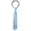 boys' blue green grey gray stripes patterned woven zipper necktie tie