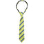 boys' lime green blue stripes patterned woven zipper necktie tie