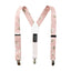 Boys's Floral Cotton Suspenders, Blush Pink (Color F13)