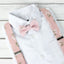 Boys' Floral Cotton Suspenders and Bow Tie Set, Blush Pink (Color F13)