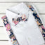 Boys' Floral Cotton Suspenders and Bow Tie Set, Quartz (Color F52)