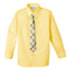 Boys' Yellow Cotton Blend Dress Shirt and Tie Set (Color 80)