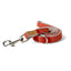 Linen Blend Dog Leash with D-Ring, 4.5 FT Walking Lead, Rust