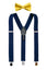 Men's Suspenders and Bow Tie Set