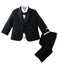 Boys' Black Modern Fit Tuxedo Set without Tail