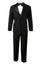 boys' black classic fit five-piece tuxedo without tail