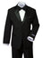 boys' black classic fit five-piece tuxedo without tail