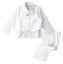 boys' white classic fit five-piece tuxedo without tail