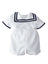 Boys' Nautical Sailor Outfit with Hat White