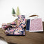Men's Cotton Floral Print Bow Tie, Quartz (Color F52)
