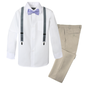 Boys' 4-Piece Customizable Suspenders Outfit - Customer's Product with price 52.95 ID oyzGUXd4Q1cnnFR00YbH6_Un