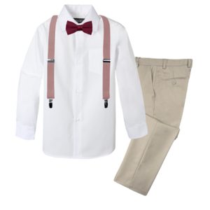 Boys' 4-Piece Customizable Suspenders Outfit - Customer's Product with price 56.95 ID kXJgY5xkumC-DX709xqG35tG