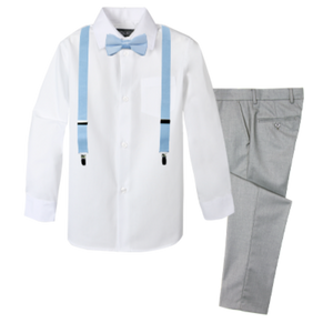 Boys' 4-Piece Customizable Suspenders Outfit - Customer's Product with price 59.95 ID T3VW5c7Ygx_DiYD5NCNIbTGH