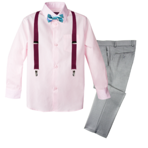 Boys' 4-Piece Customizable Suspenders Outfit - Customer's Product with price 52.95 ID IFMwEqQALNZlbwcu35wnzlwv