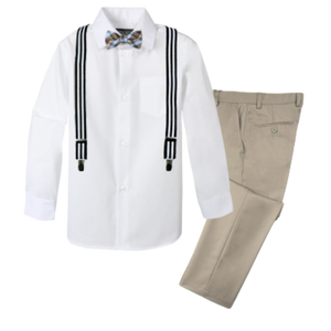 Boys' 4-Piece Customizable Suspenders Outfit - Customer's Product with price 56.95 ID cCRr-en1ukdXBAuuLqEdk3pH
