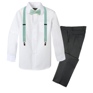Boys' 4-Piece Customizable Suspenders Outfit - Customer's Product with price 55.95 ID 9bG4anKS_Mj6DFdEQb2ZKmUu