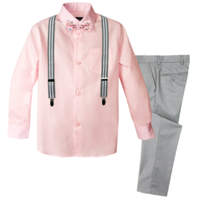 Boys' 4-Piece Customizable Suspenders Outfit - Customer's Product with price 59.95 ID N71Vz_u2S6kp2mQO5Ccb2JRJ