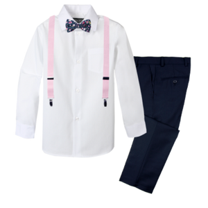 Boys' 4-Piece Customizable Suspenders Outfit - Customer's Product with price 56.95 ID E8EdRX9ZFqrUnYhJJUFGGjYa