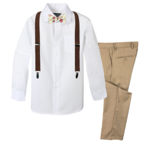 Boys' 4-Piece Customizable Suspenders Outfit - Customer's Product with price 59.95 ID 5sRtJ94THNHDPykB88Tb73Tt