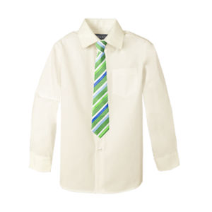 Boys' Customizable Cotton Blend Dress Shirt and Tie Set - Customer's Product with price 26.95 ID X7mfS9OBo7_L9ntw5_1MB54A