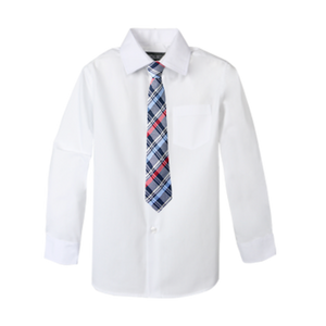 Boys' Customizable Cotton Blend Dress Shirt and Tie Set - Customer's Product with price 26.95 ID uU5Rb3WDSfpohrEDf7Z_Kb6I